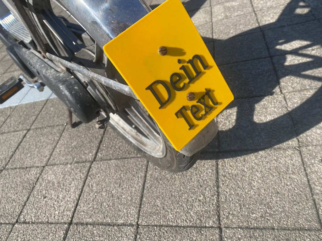 Nummernschild Mofa